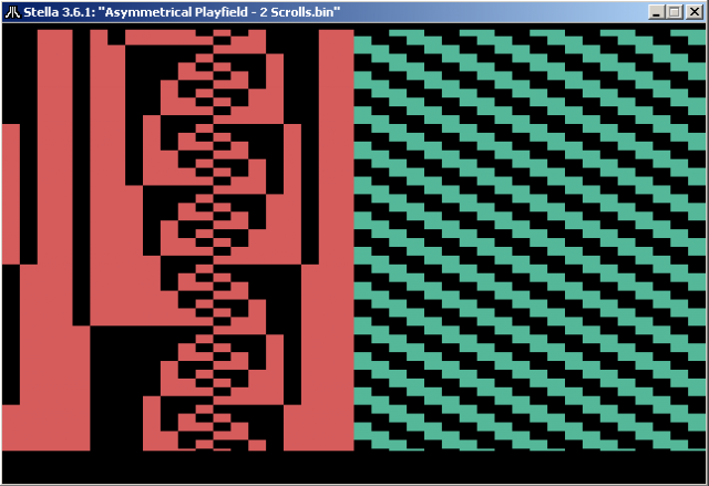 Asymmetrical Playfield With Two Vertical Scrolling V1.01 by Christian Bogey - April 17,2004 